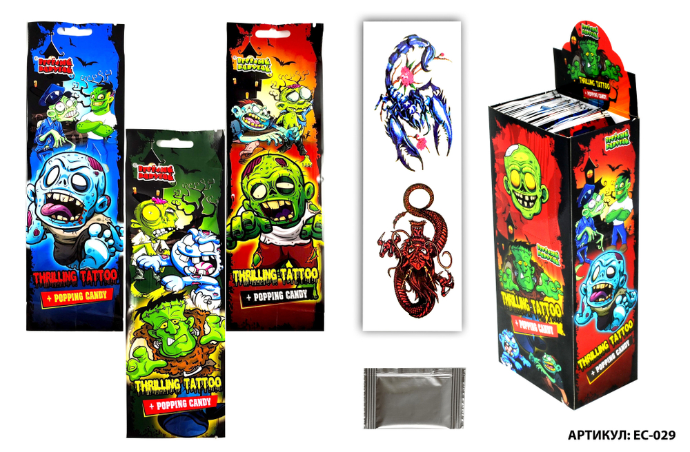 Карам. взрывная Thrilling tattoo 12*36шт 1г