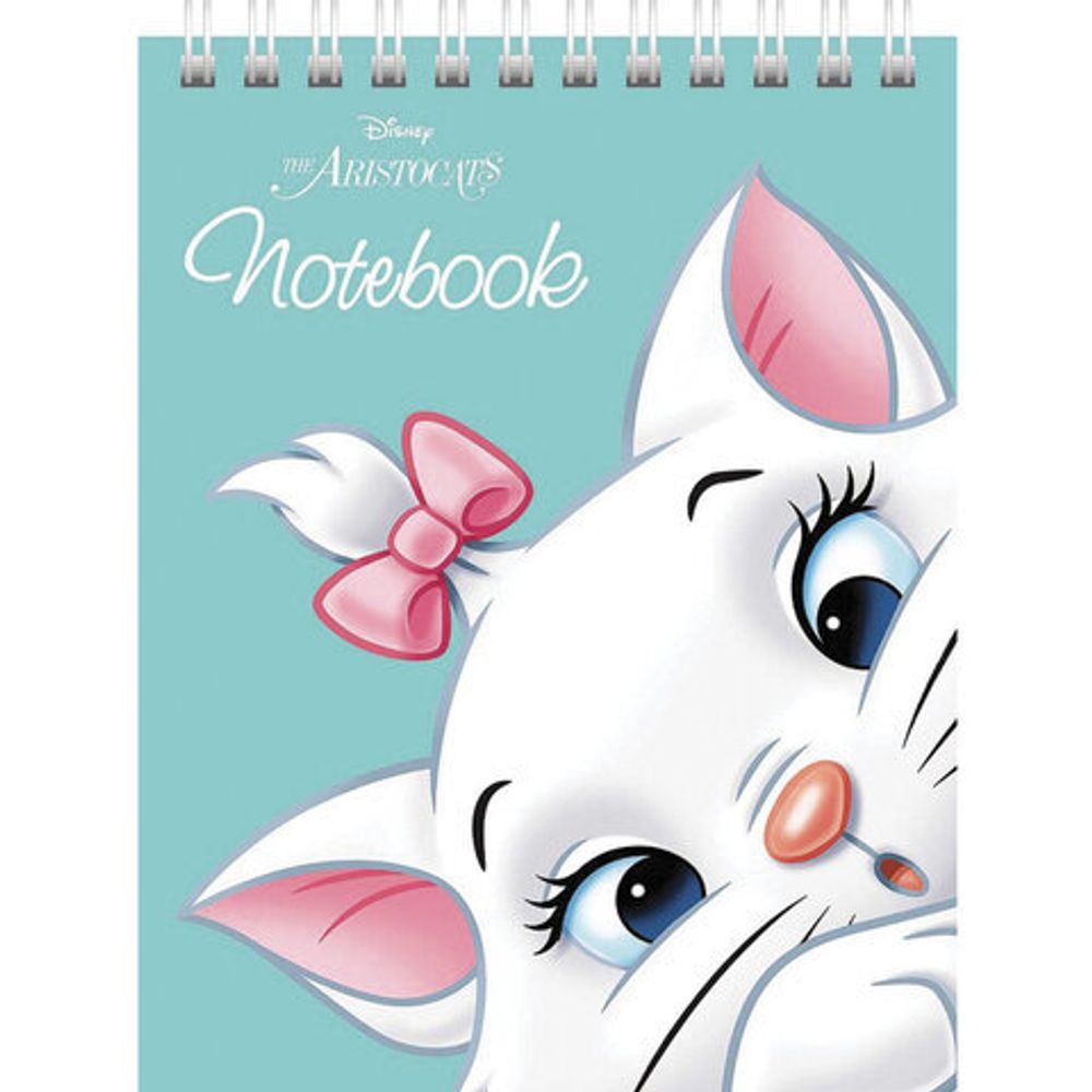 Блокнот МАЛЫЙ ФОРМАТ (110х145 мм), А6, 40 л., гребень, картон, клетка, HATBER, "Кошечка Мари", 40Б6В1гр