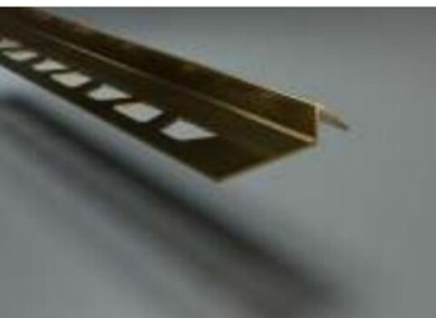 Наружный профиль для керамической плитки ZKS, нержавеющая сталь шлифованная