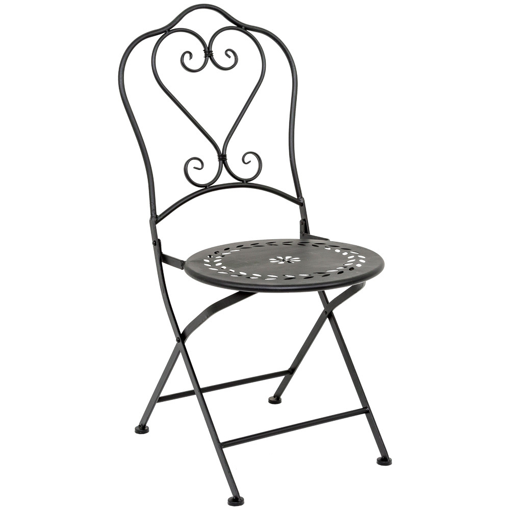 Стул складной Объект мечты Жарден черный антик OM-21061612