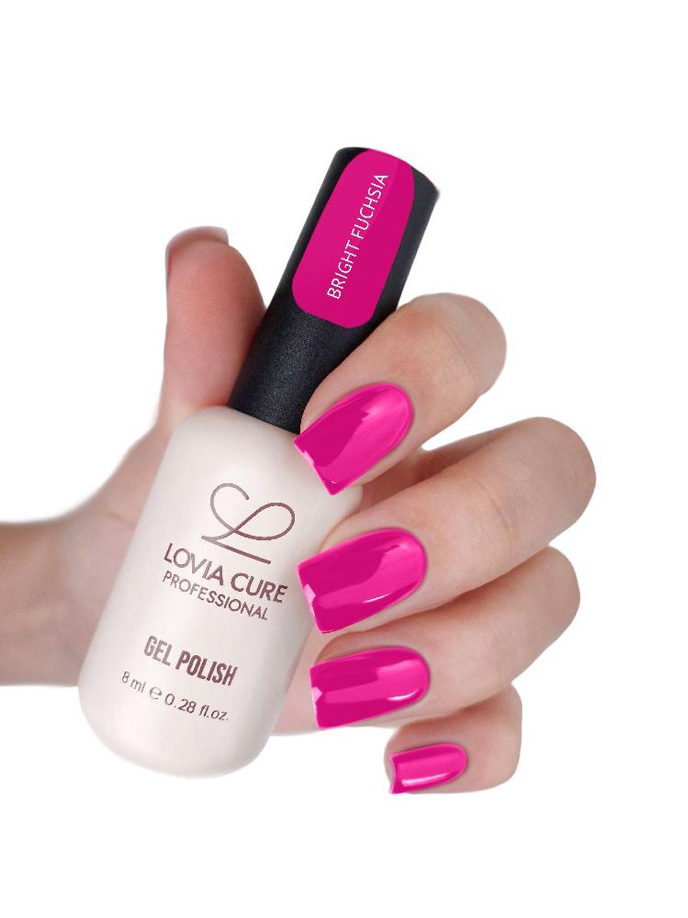 Lovia Cure Гель-лак Bright Fuchia 144, 8 мл