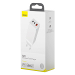 Зарядное устройство Baseus GaN Mini Quick Travel Charger C+C+A 65W - White