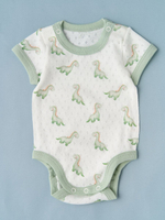 Боди "Дино" и шортики, Крем/ментоловый