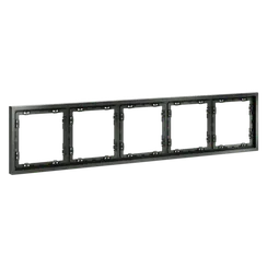 Рамка пластиковая VOLTUM S70 на 5 постов, (титан)