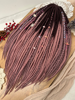 Фактурные войлочные дреды + косы из войлока