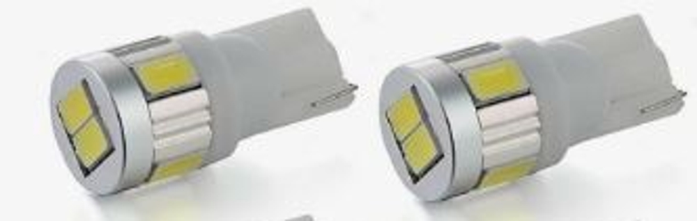 Светодиод 12-24V T10  6SMD 3570 WHITE CSP 5.5W 6000K (биполярные) (2шт) SUPER VISION Парус SP-04T10
