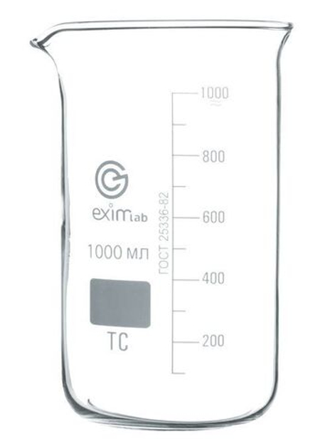 Стакан лабораторный высокий 1000 мл