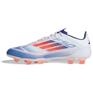 Футбольные бутсы Adidas F50 Белые/Темно-Красные/Прозрачные кроссовки Мужские
