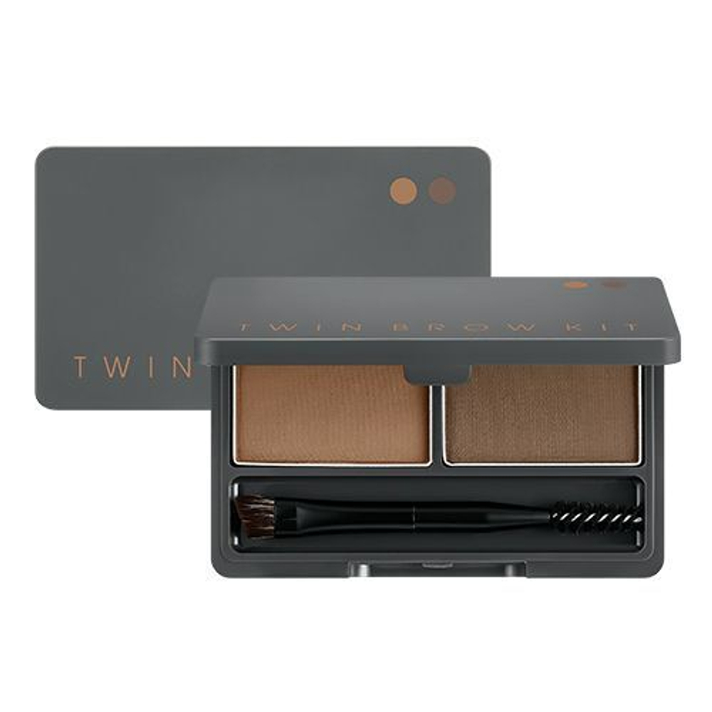 Missha Twin Brow Kit No.1 natural brown 4.4 g,Тени для бровей (Натурально-коричневый) 4,4 г