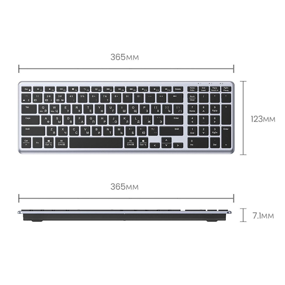 Клавиатура беспроводная Ultra Slim UGREEN 15956