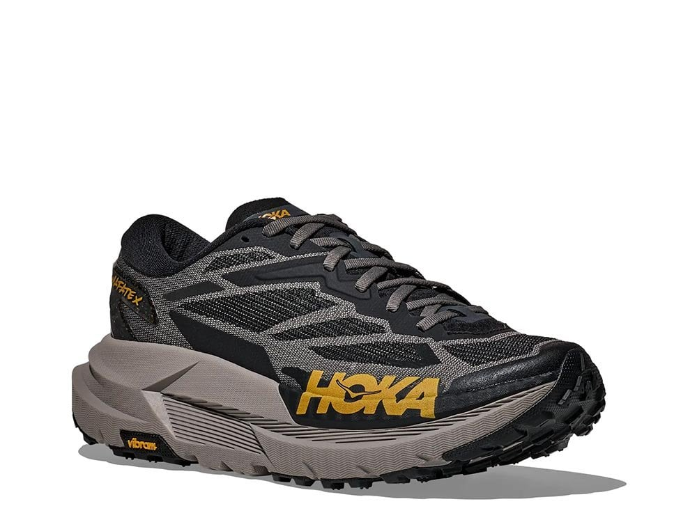 Кроссовки для бега мужские Hoka Mafate X M Серо-медовые