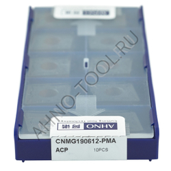 Пластина твердосплавная ISO CNMG190612-PMA ACP20E AHNO по стали, получистовая