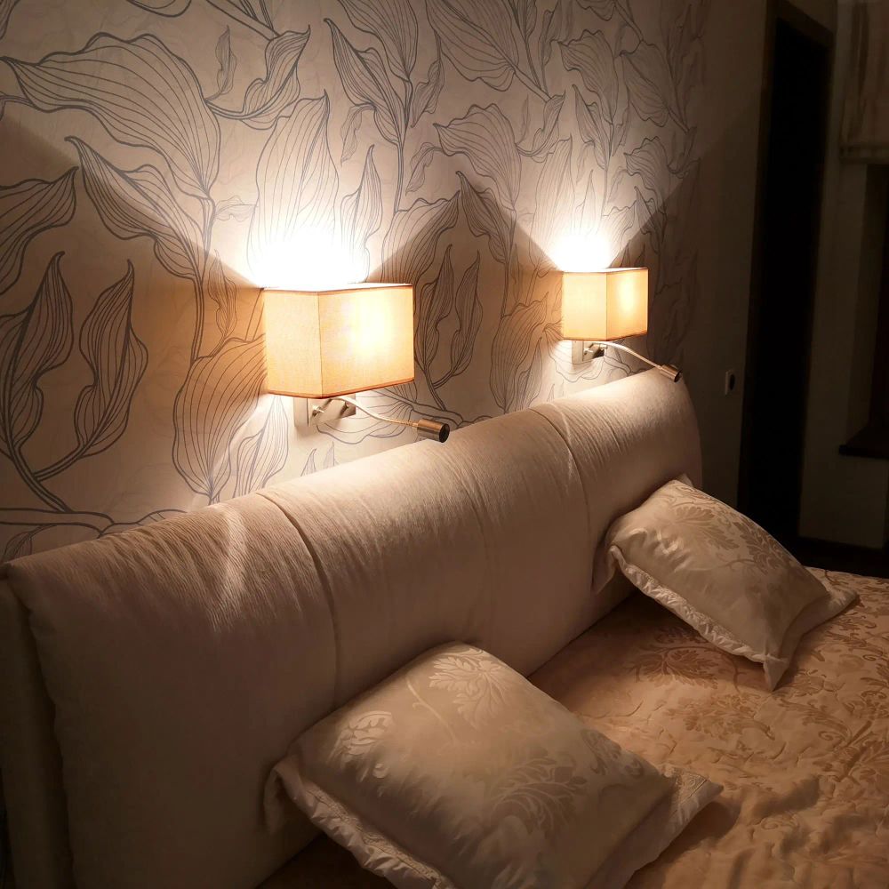 Citilux Декарт CL704303 Бра с бежевым абажуром и диммером