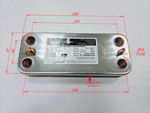 Пластинчатый теплообменник ZILMET (12пл.) для ELECTROLUX Hi-Tech 24i/24Fi (с 2011г.) (арт. AA10110003)