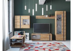 Журнальный стол Арчи 12.01 78х50х46 дуб золотой craft / камень темный U3705