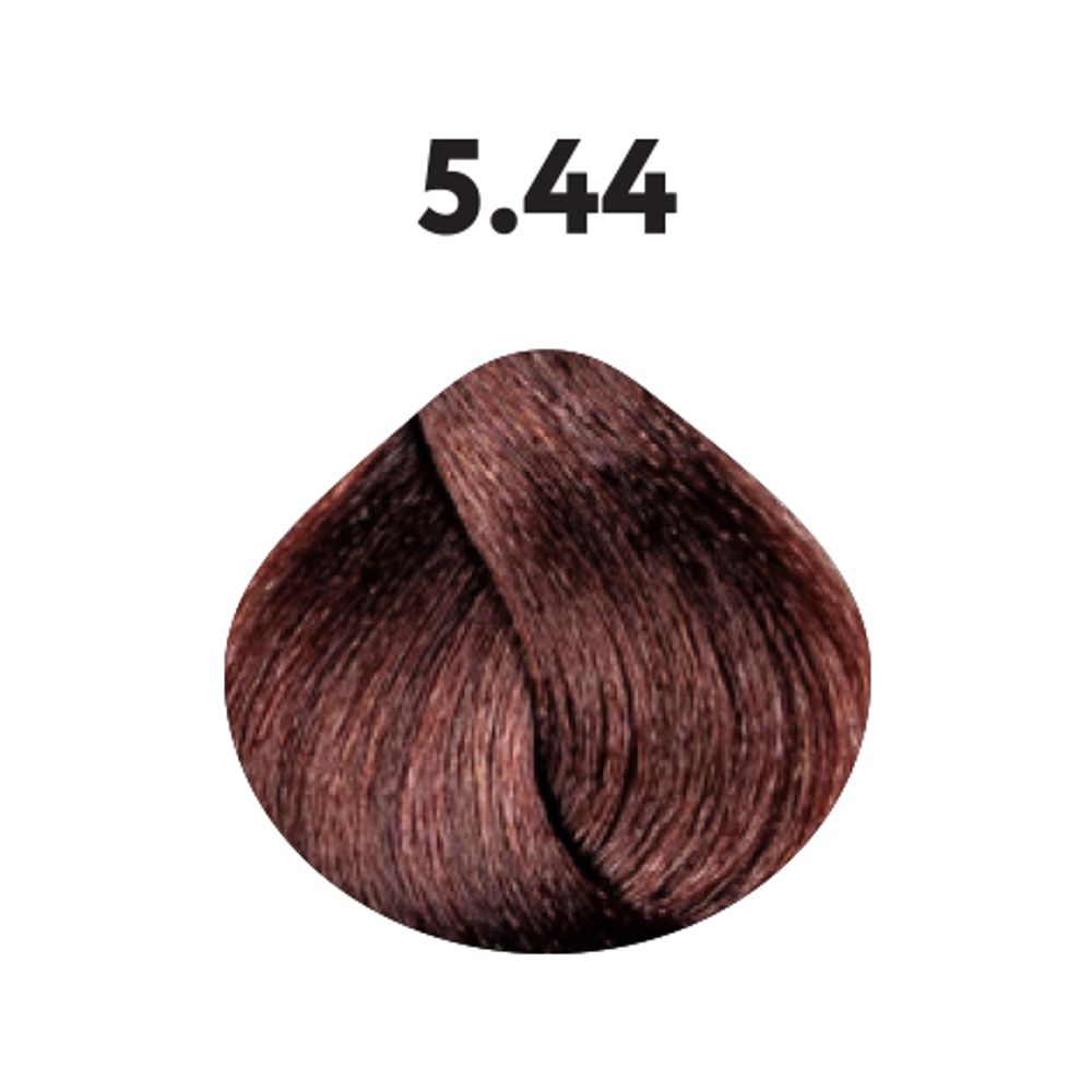 5.44 крем-краска KAARAL Baco Color Fast светлый каштан интенсивный медный - 100 мл.