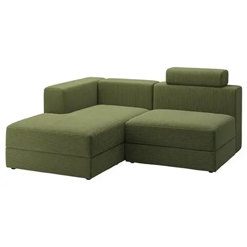 Диван 2-местный - IKEA JÄTTEBO/JATTEBO, 87x160x190см, темно-зеленый, ЙЕТТЕБО ИКЕА