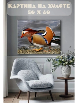 Картина на стену 40 X 50 Утка мандаринка