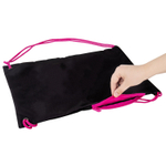 Мешок для обуви BRAUBERG плотный карман на молнии подкладка 43х33 см Neon Pink (2 штуки в упаковке)