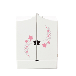 Шкаф с дизайнерским звёздным принтом, бел. (Diamond star)