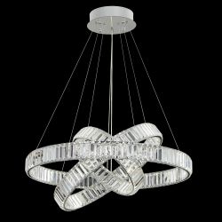 Citilux Чезаре CL338381 LED Люстра хрустальная с пультом Хром