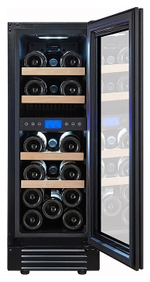 Винный шкаф Cellar Private CP017-2TBH черная дверь со скрытой рукояткой