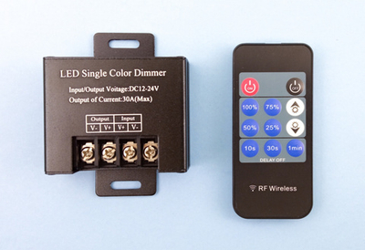 Диммер с пультом RF 12-24V, 360-720W, 30А