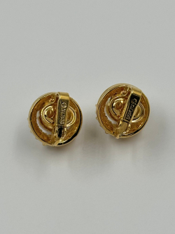 Клипсы с «жемчугом» и кристаллами D'Orlan