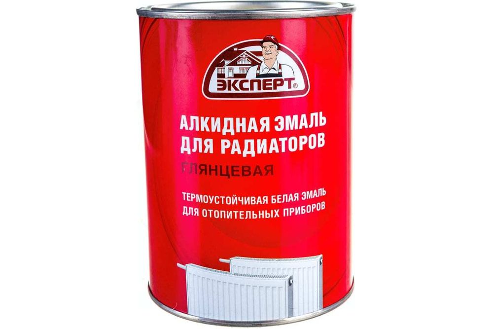 ЭМАЛЬ Д/РАДИАТОРОВ ЭКСПЕРТ ГЛЯНЕЦ БЕЛАЯ 0,9КГ