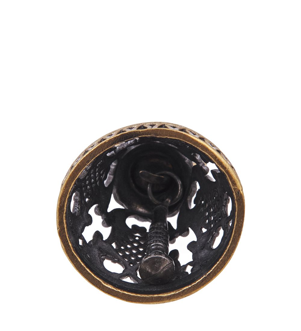 AM-4241 Колокольчик «Сад» (латунь, янтарь)