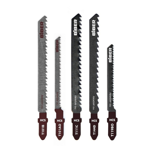 БИБЕР 85288 Набор полотен д/эл. лобз. п/дер. 5шт (25/200)