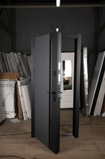 Дверь Входная Аваллон  Муар Серый/муар Белый