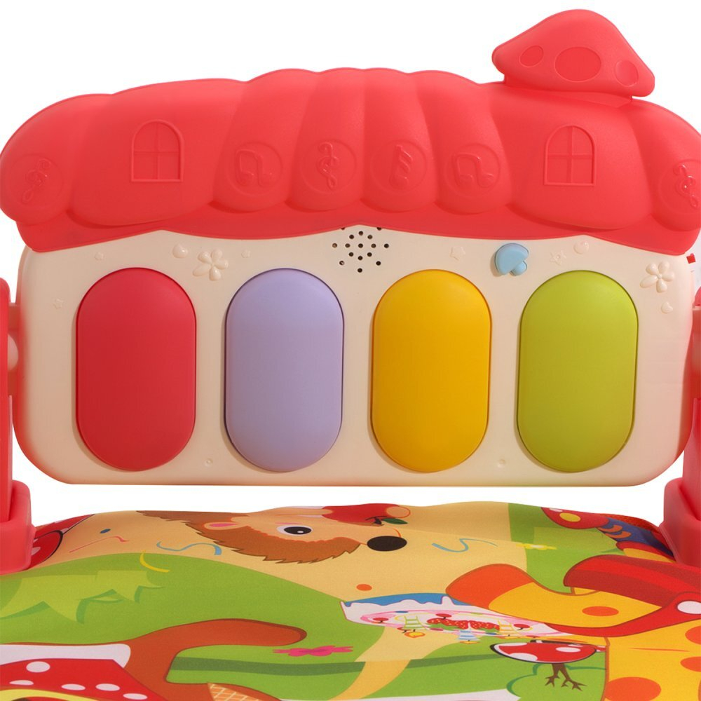 0333924/Детский мягкий развив. коврик овальной формы с муз. панелью, в/к 46*30*9 см/54