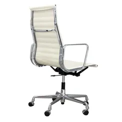 Офисное кресло Eames Ribbed EA 119 белая кожа