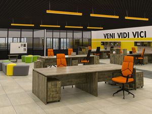 Офисная мебель Континент-Pro Black дуб самдал