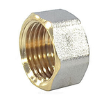 Заглушка латунь никель Ду 15 (1/2") ВР 9016 ГОСТ 32585-2013 Aquasfera 9016-01