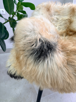 Шкура коврик меховой прикроватный овчина, 120х65 см.