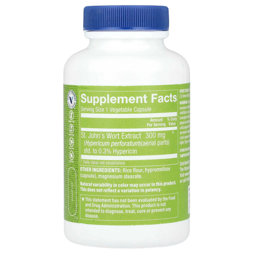 The Vitamin Shoppe, Экстракт зверобоя, 300 мг, 120 растительных капсул