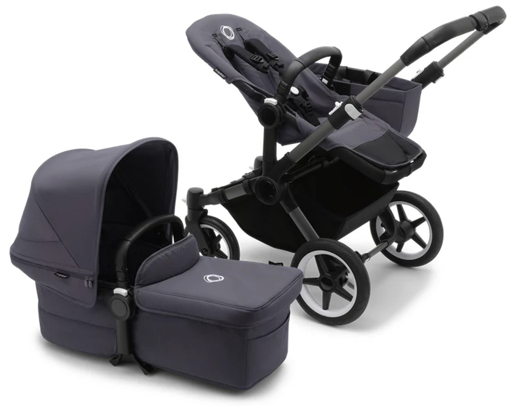 Коляска Bugaboo Donkey 5 Mono Complete 2 в 1 Graphite/Stormy Blue-Stormy Blue