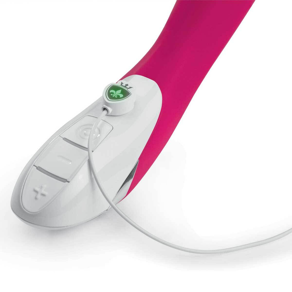 Ярко-розовый вибратор Mystim Bon Aparte - 25 см. (Цвет: ярко-розовый)