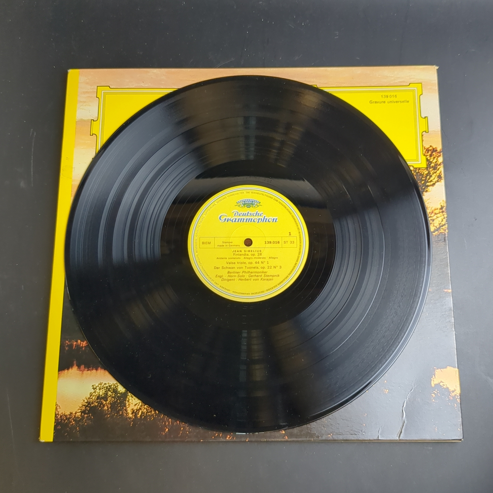 LP Jean Sibelius - Orchestre Philarmonique de Berlin. Виниловая пластинка 12 дюймов. Deutsche Grammophone. Германия