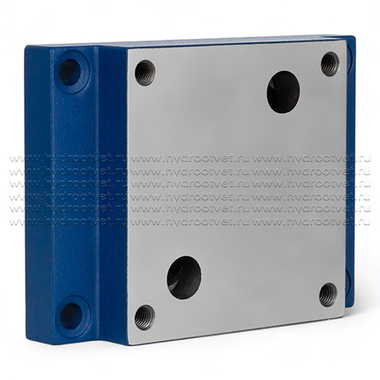 G281/01 - Стальная плита для монтажа регуляторов расхода типоразмера Ду16 (2FRM16), стандарт ISO 6263