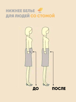 Irii Трусы женские для людей со стомой жемчуг, белые
