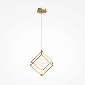Подвесной светильник с акрилом 11W 3000К MOD345PL-L11BS3K латунь Membrane Maytoni