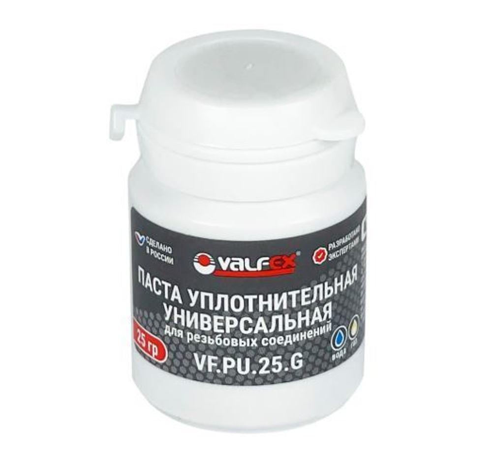 Паста уплотнительная универсальная VALFEX 25 г (Вода, газ)