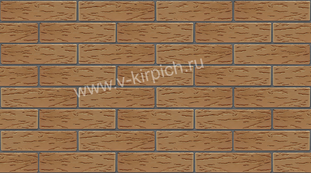 Кирпич лицевой Воротынский одинарный гляссе, руст