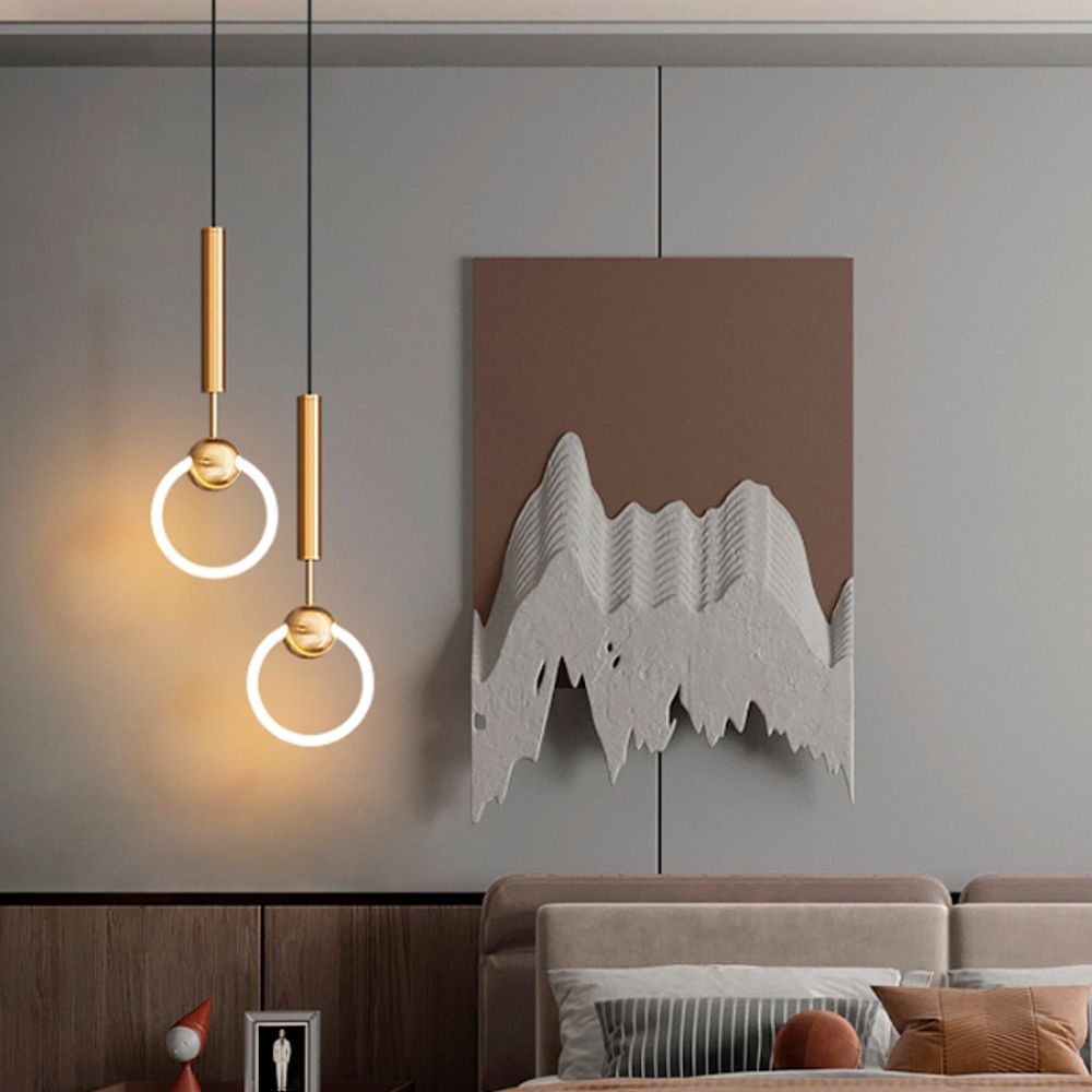 Подвесной светильник FINNUR RING D20 Brass