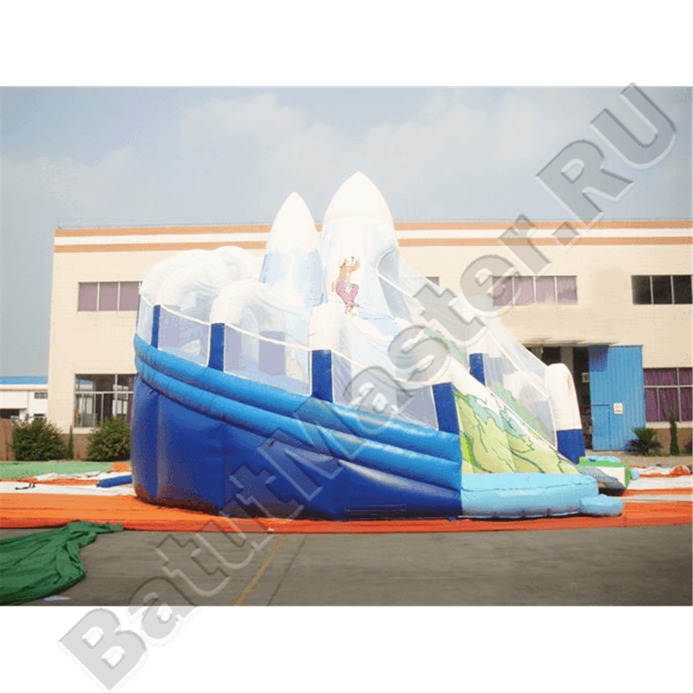 Коммерческий надувной батут «Ледяная гора», 12,5×11,5×9 м