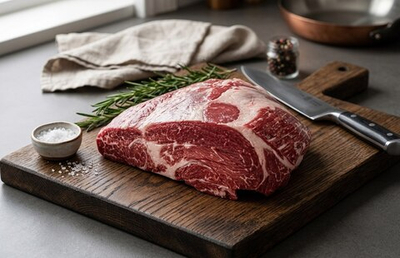 Говядина, кострец, в/часть ТБО б/к Экстра Top Sirloin Butt "Праймбиф" 3-4 кг ВЕСОВОЙ ТОВАР