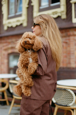 Блуза пижамная в клетку